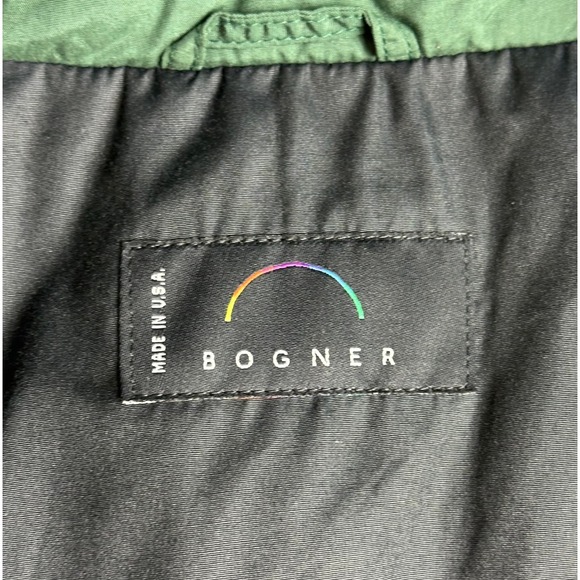 Bogner Men's Pullover Anorak Ski Jacket Green Black Festival sz L (15566) - Picture 9 of 12
